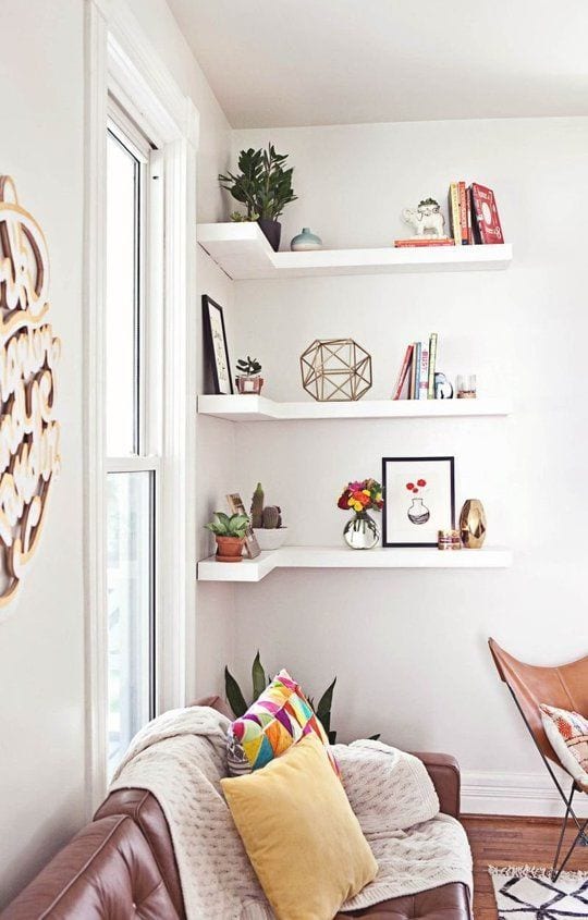 7 Ways To Decorate Your Tiny Living Room Corners - Wit ...