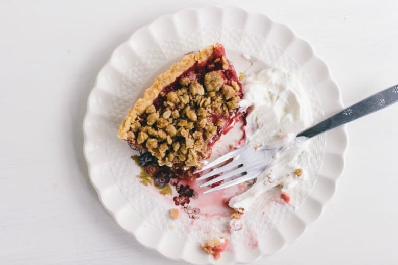 rhubarb-raspberry tart | wit + delight