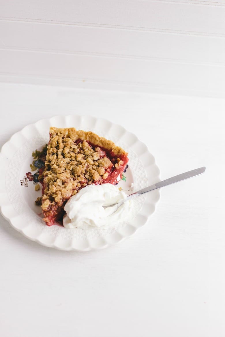 rhubarb-raspberry tart | wit + delight