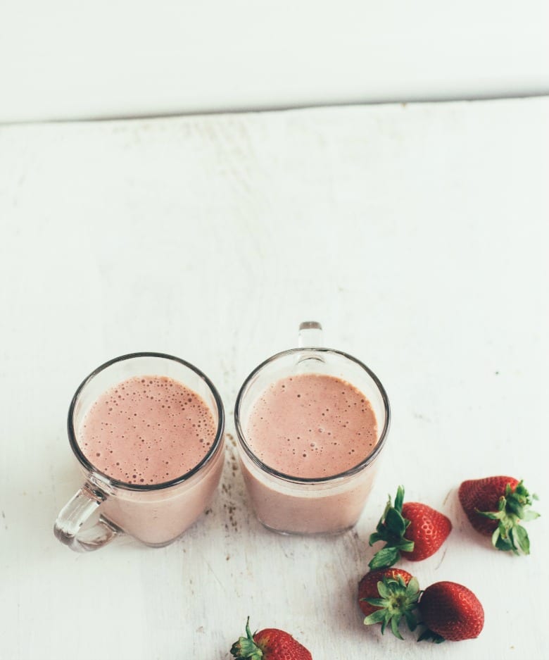 The Best Strawberry Smoothie Recipe | Wit & Delight