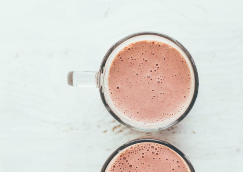 strawberry-basil smoothie | wit & delight