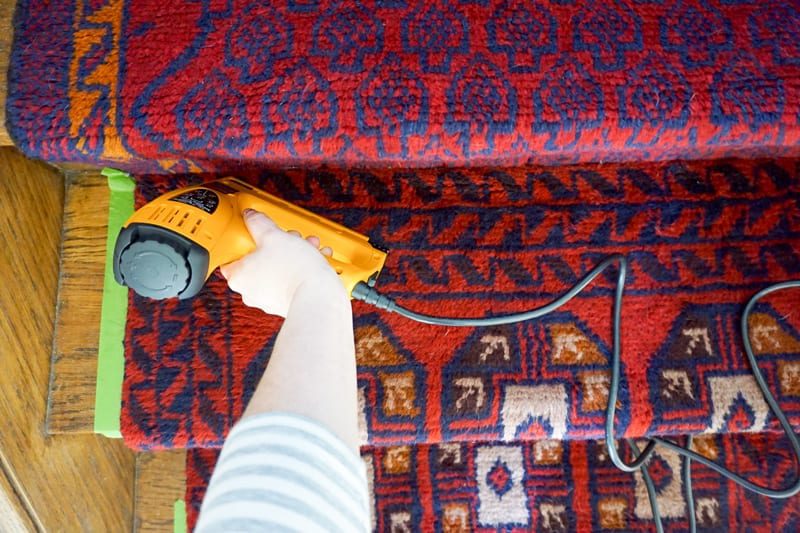 DIY Vintage Stair Runner — Wit & Delight DIY Vintage Stair Runner — Wit & Delight