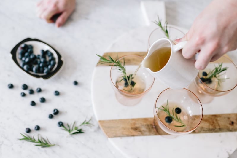 Blueberry Rosemary Mocktail — Wit & Delight