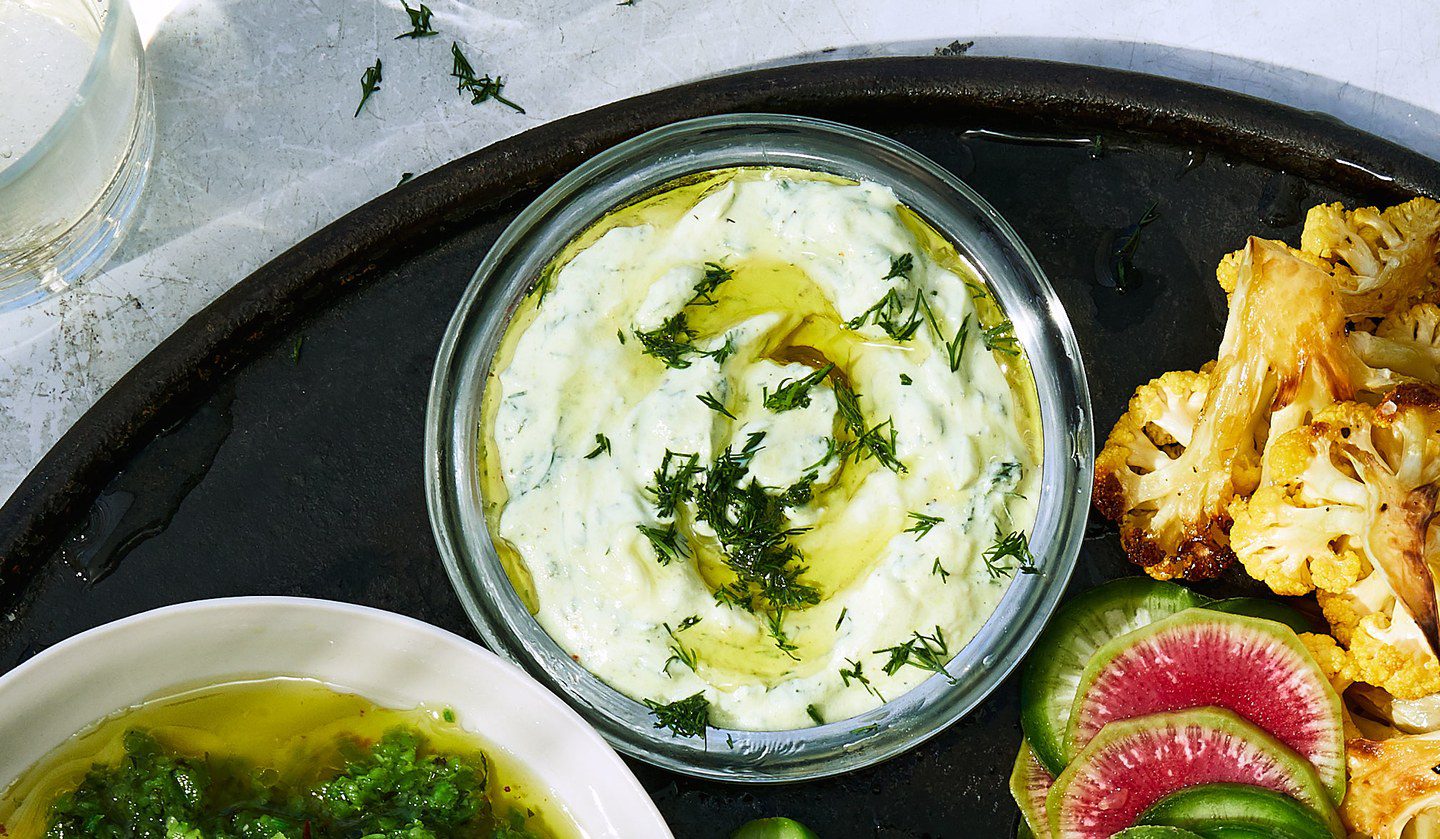 greek yogurt dip with herbs wit & delight