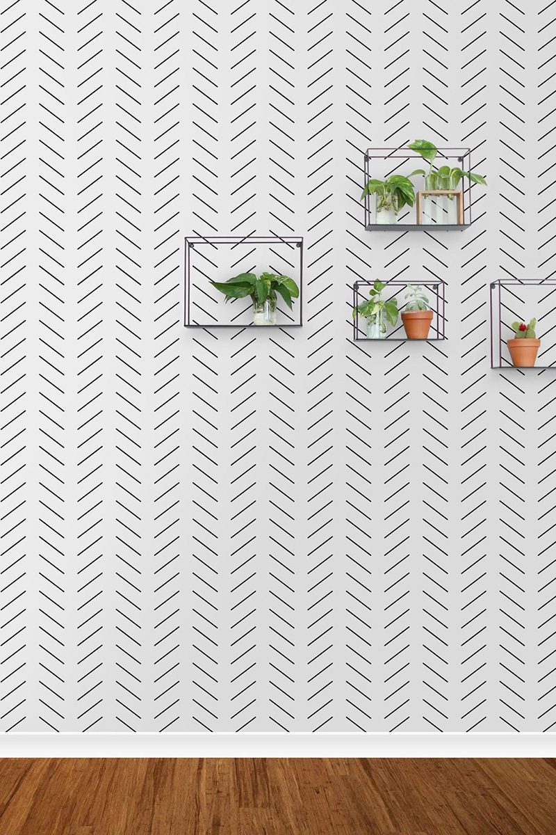 DIY Diagonal Wallpaper SammyOnState Etsy