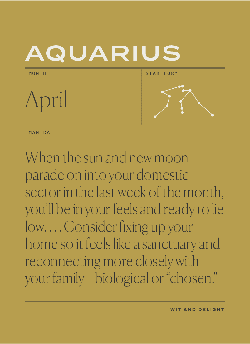 April 2020 Horoscopes - Aquarius