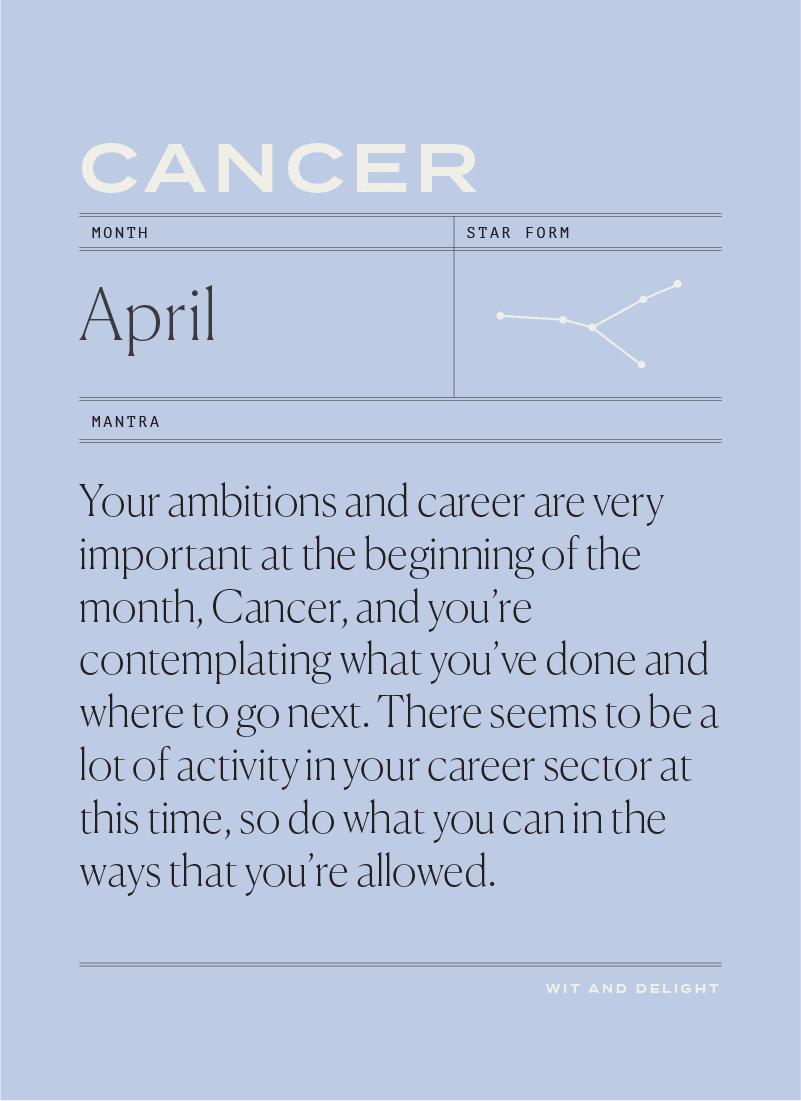 April 2020 Horoscopes - Cancer