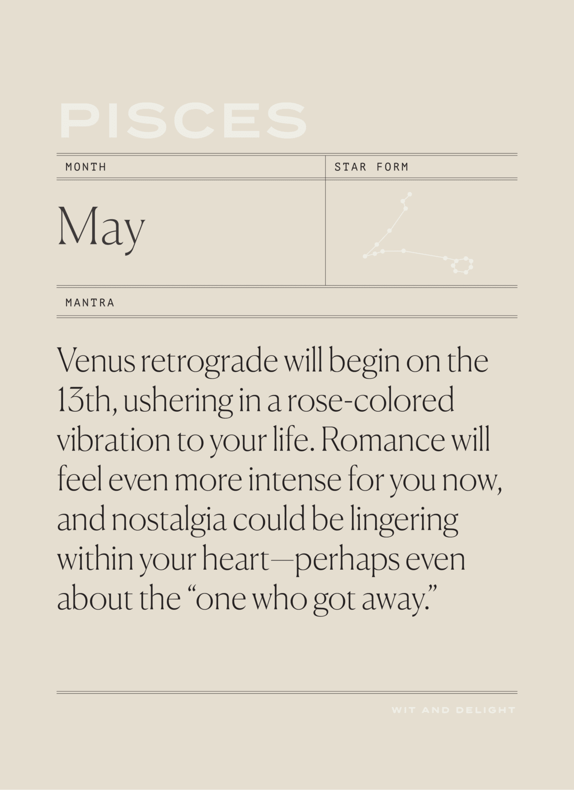 May 2020 Horoscopes | Wit & Delight | Pisces