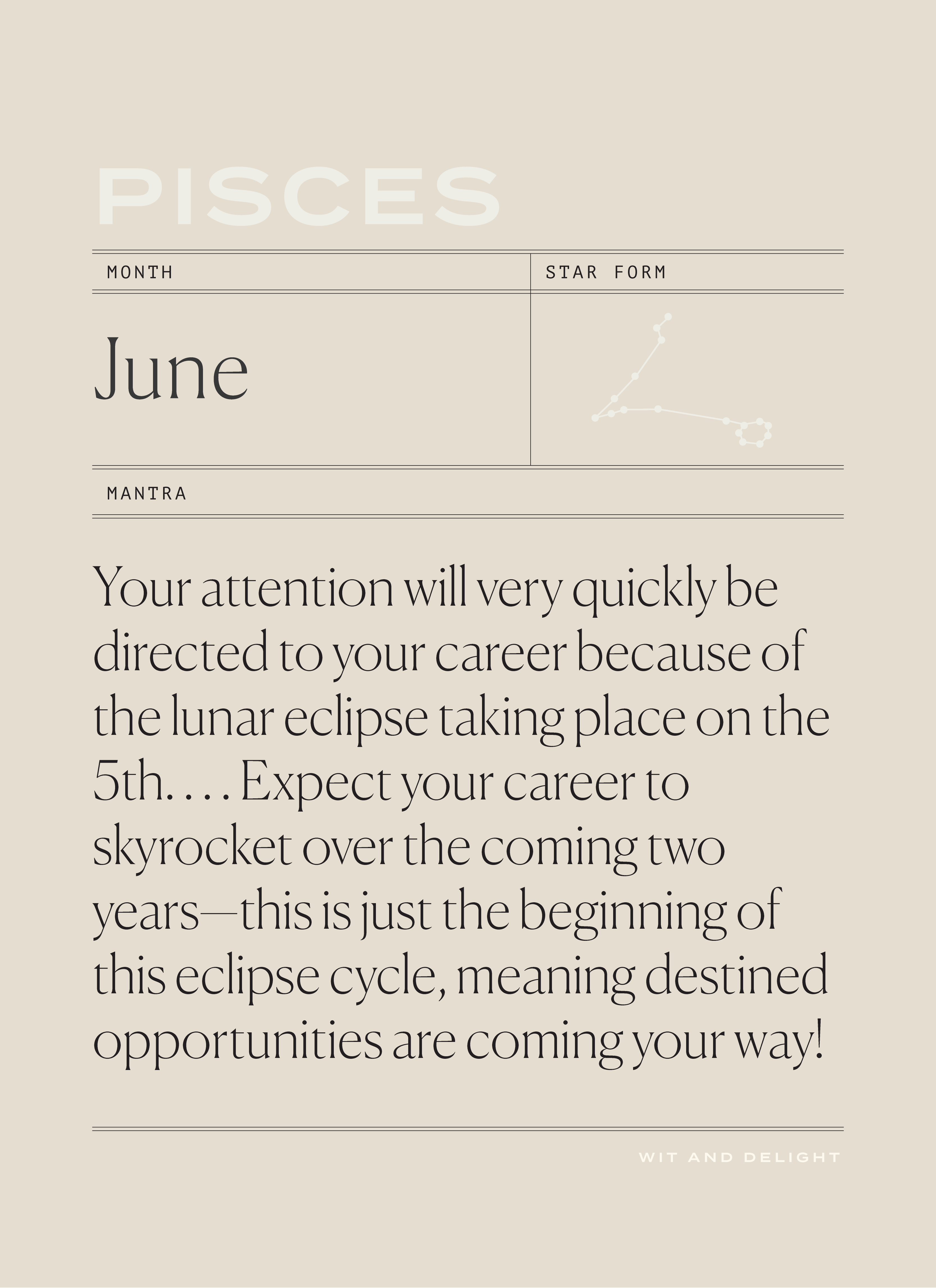 Pisces June 2020 Horoscopes | Wit & Delight
