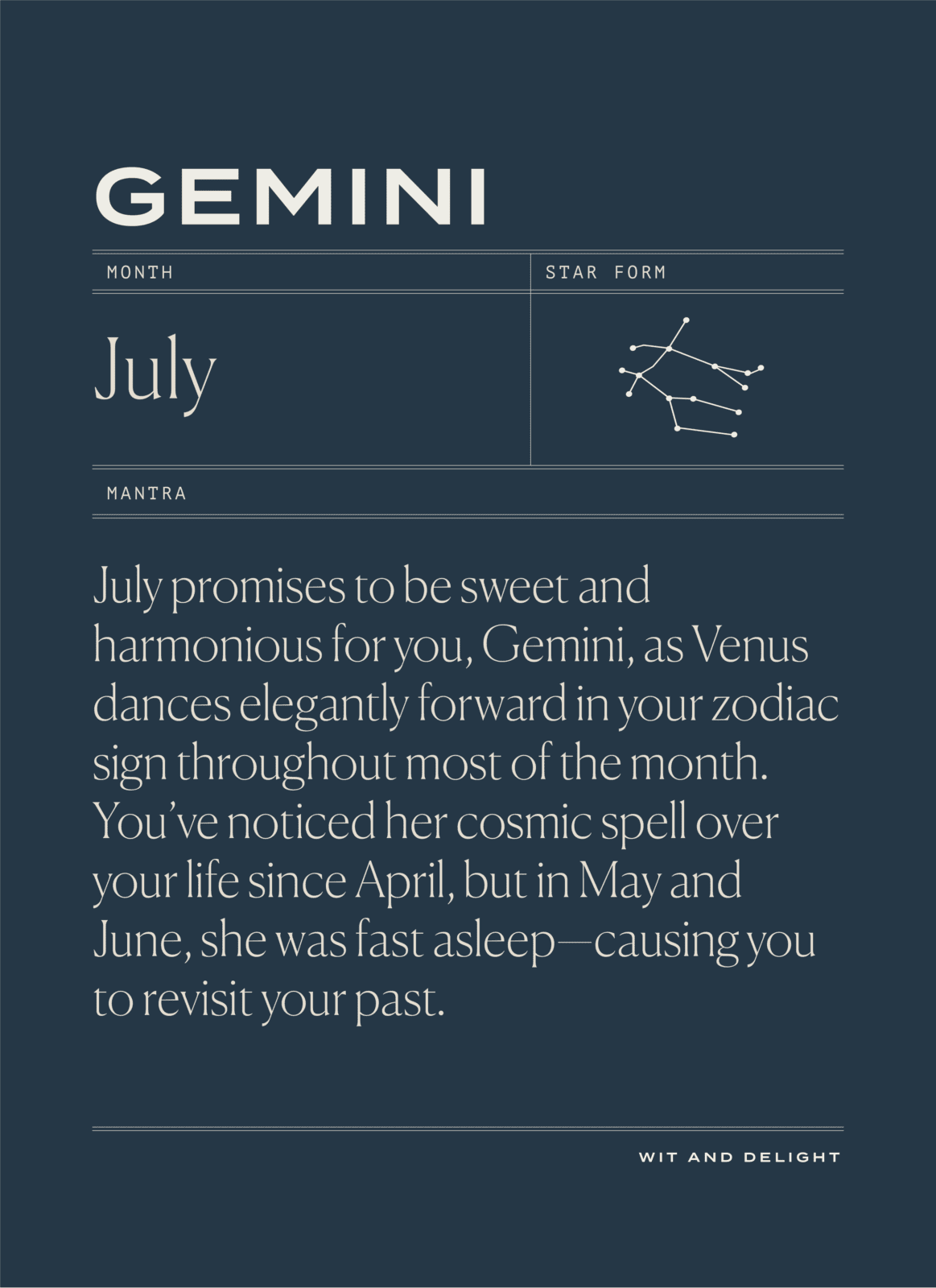 Gemini July 2020 Horoscope | Wit & Delight