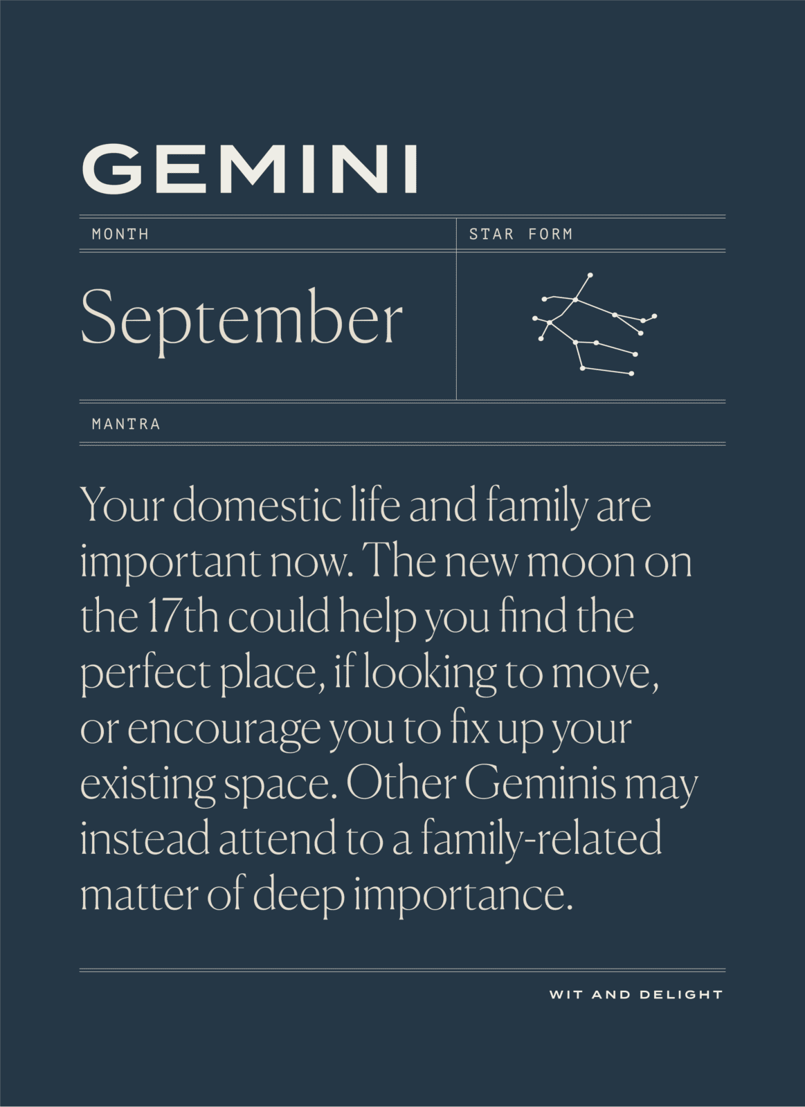 Gemini September 2020 Horoscope | Wit & Delight