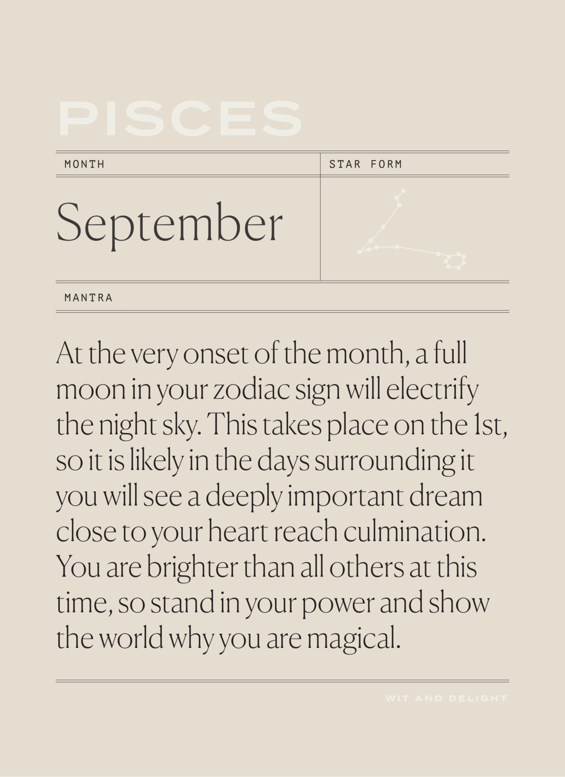 Pisces September 2020 Horoscope | Wit & Delight