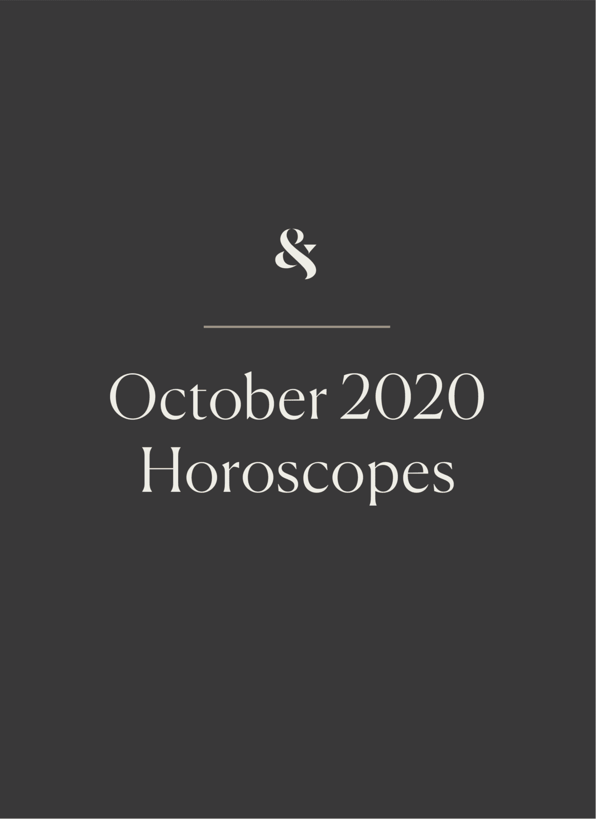October 2020 Horoscopes: Find Your Inner Peace | Wit & Delight