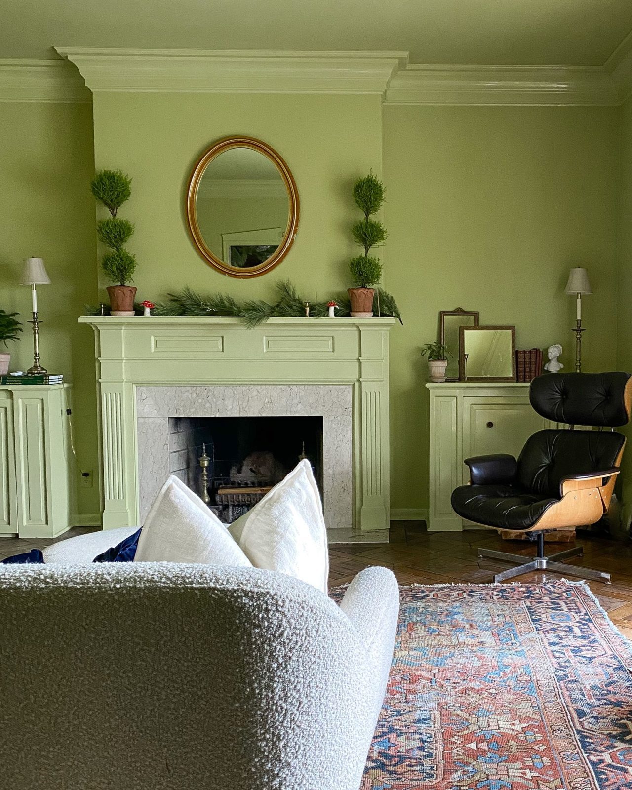 Green Paint Color Reveal in Our Family Room | Wit & Delight