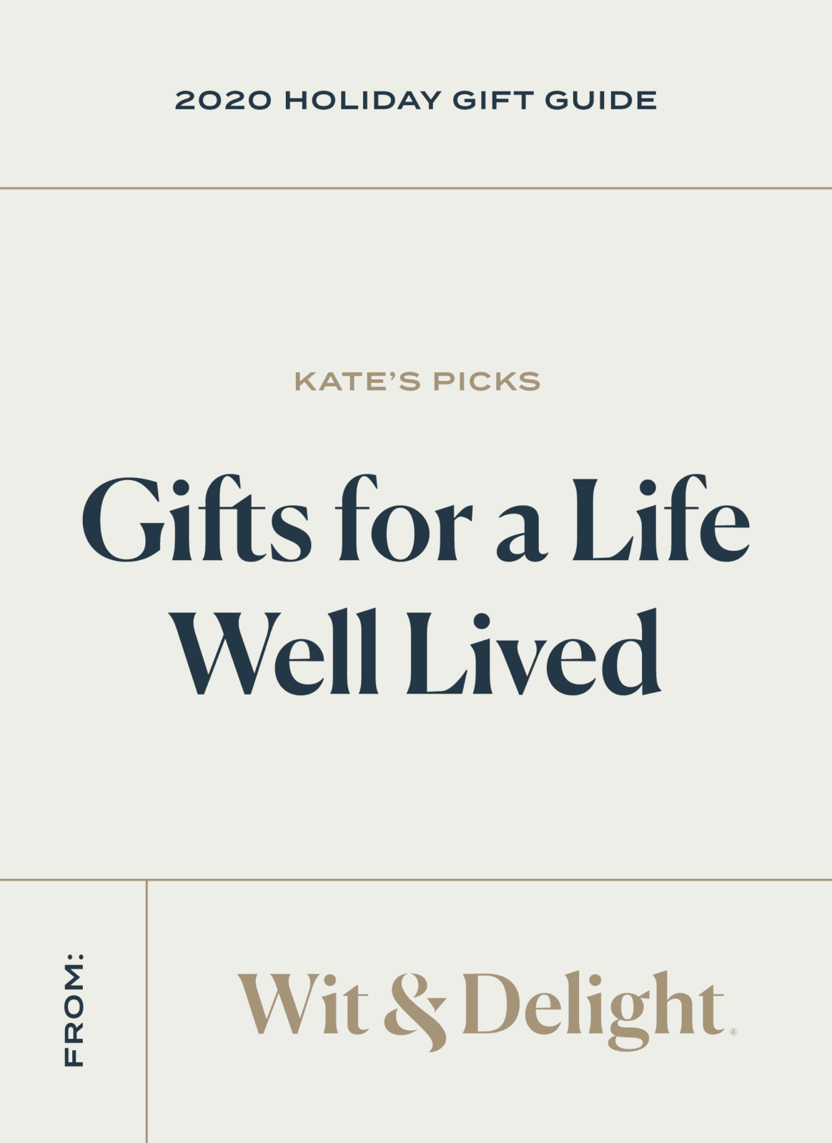 W&D 2020 Holiday Gift Guide: Gifts for a Life Well Lived