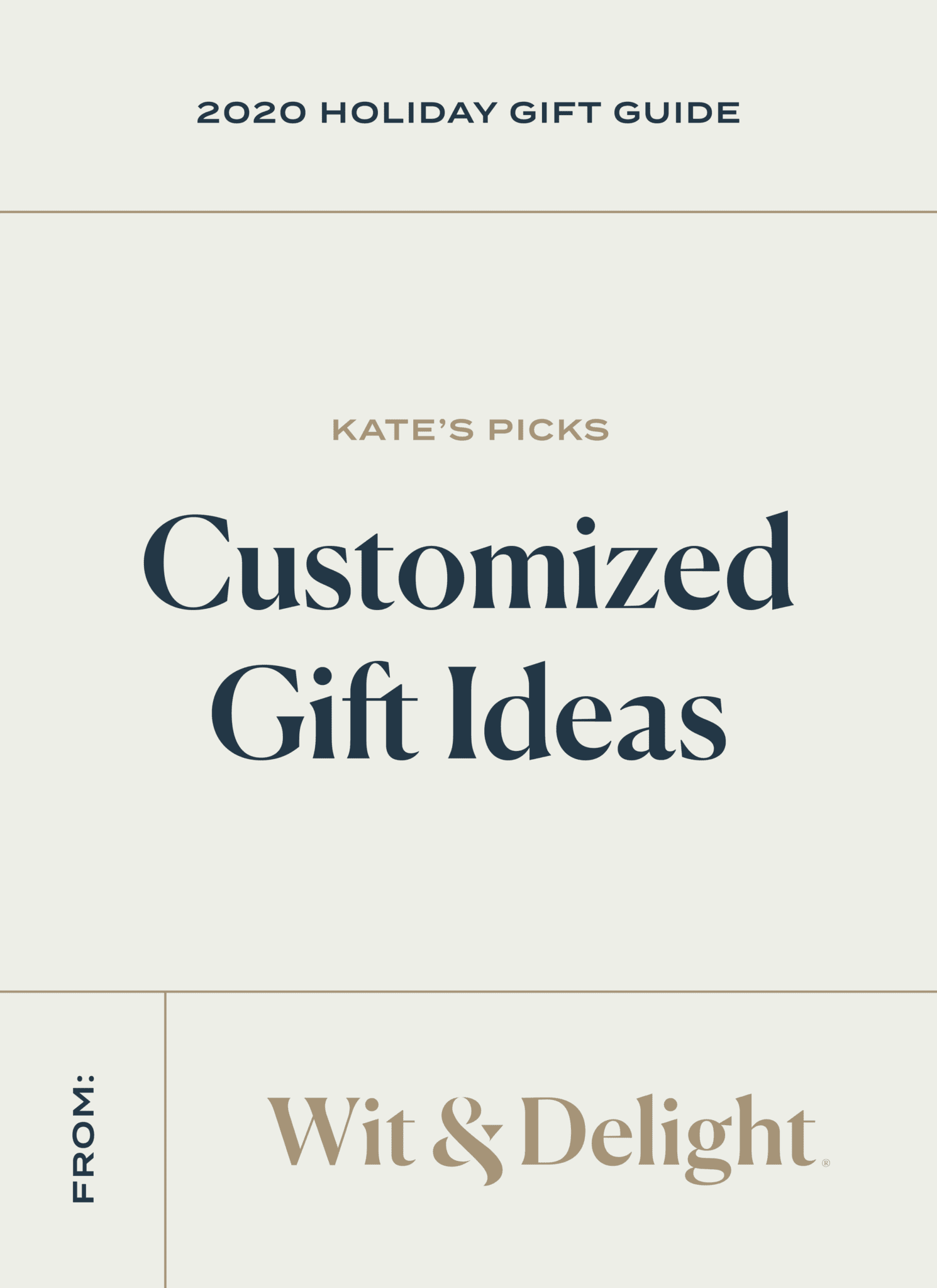 W&D 2020 Holiday Gift Guide: 11 Customized Gift Ideas | Wit & Delight