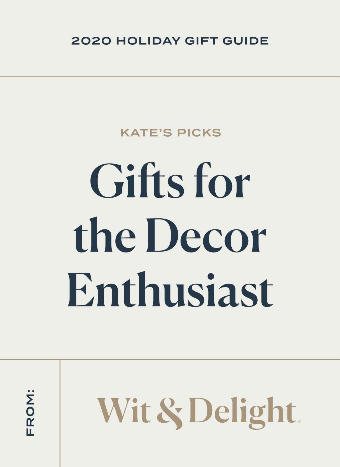 W&D 2020 Holiday Gift Guide: 13 Gifts for the Decor Enthusiast