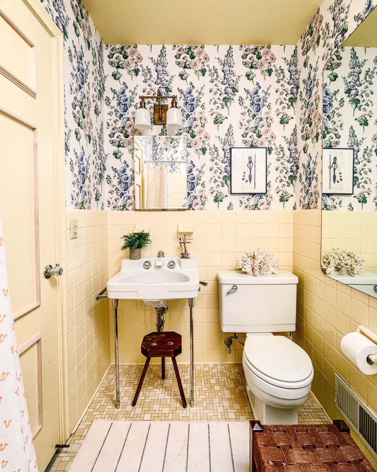 It's Here! Take a Look at the Design Reveal of Our Yellow Bathroom | Wit & Delight