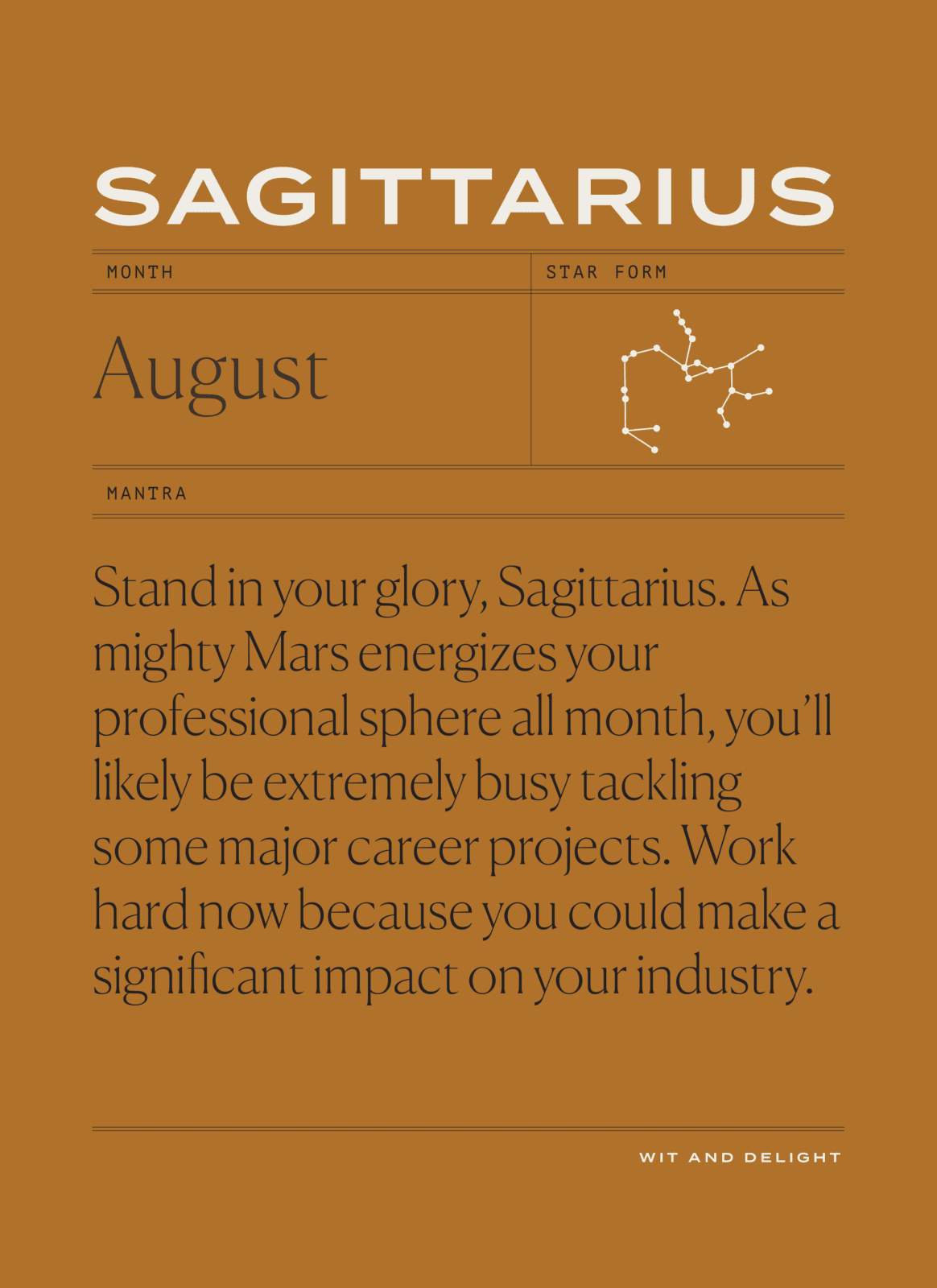August 2021 Horoscopes: Wit & Delight