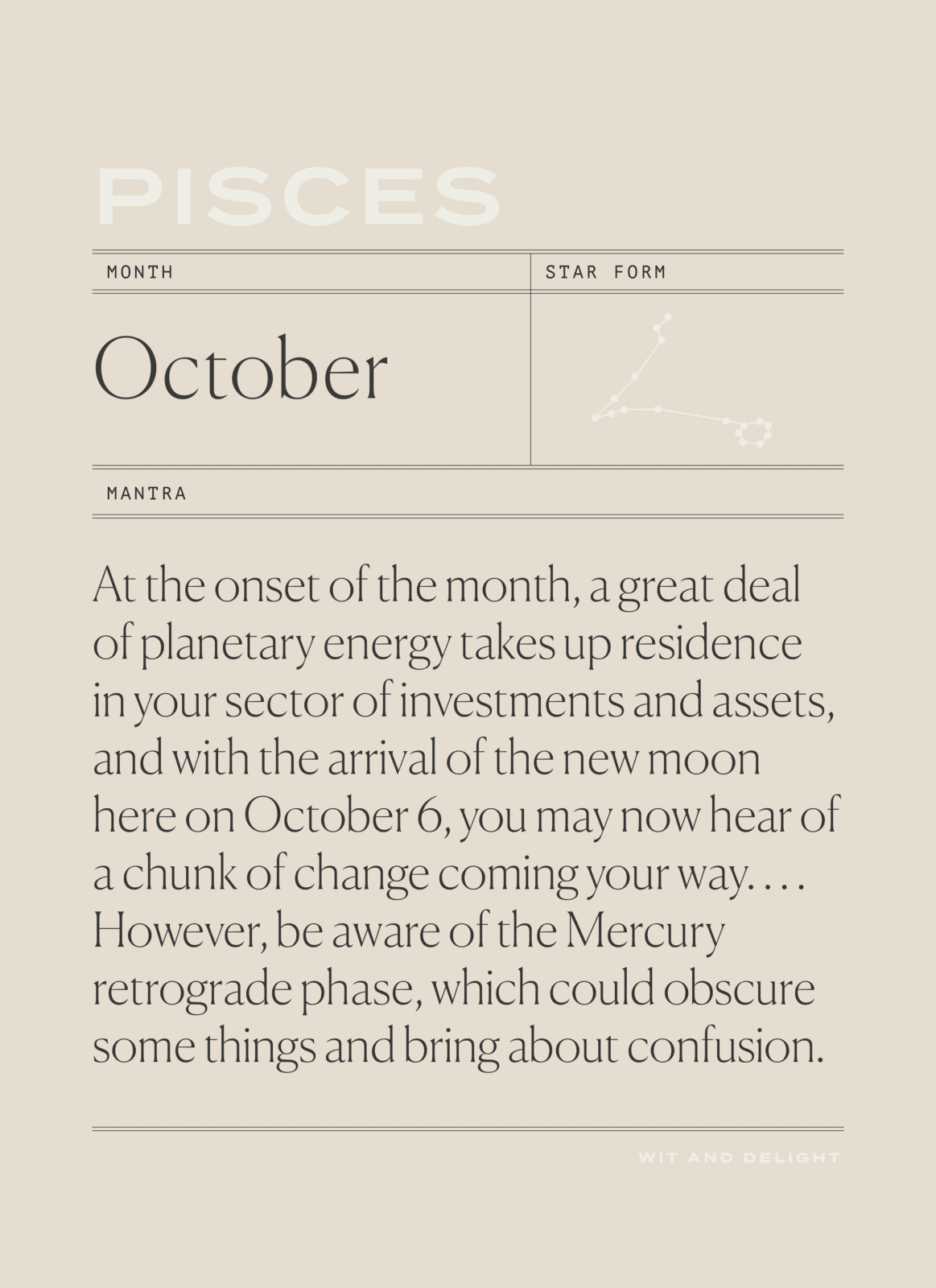 October 2021 Horoscopes: Assess Your Relationships | Wit & Delight