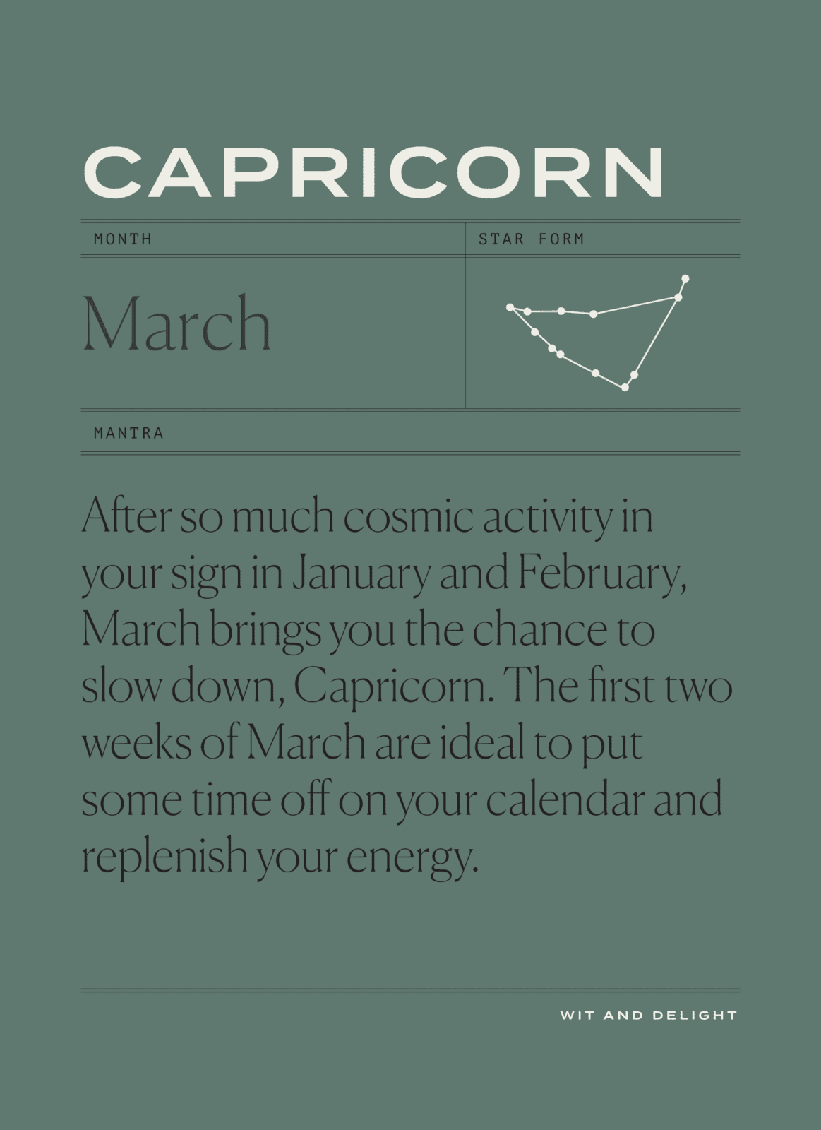 March 2022 Horoscopes Capricorn