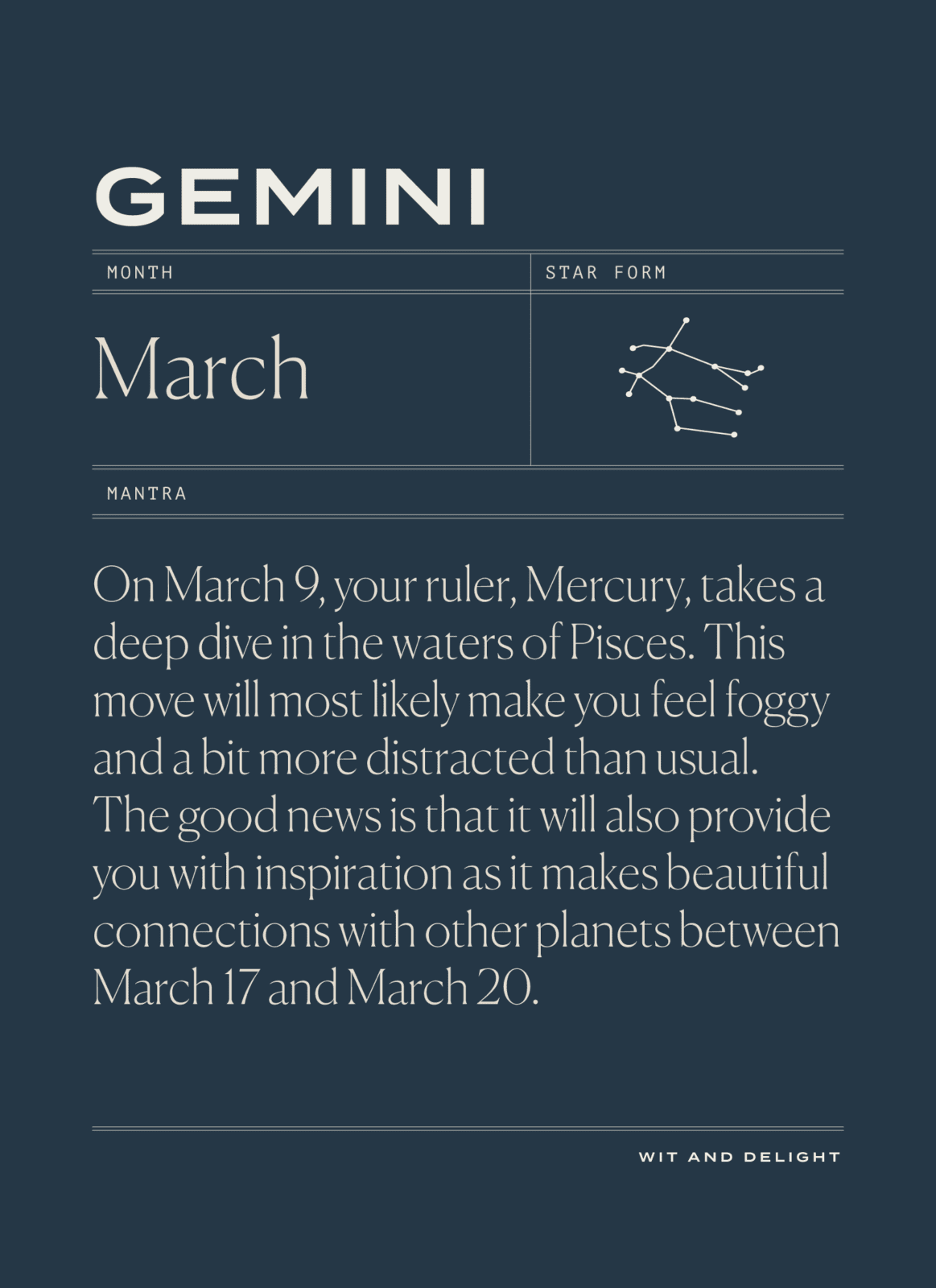 March 2022 Horoscopes Gemini