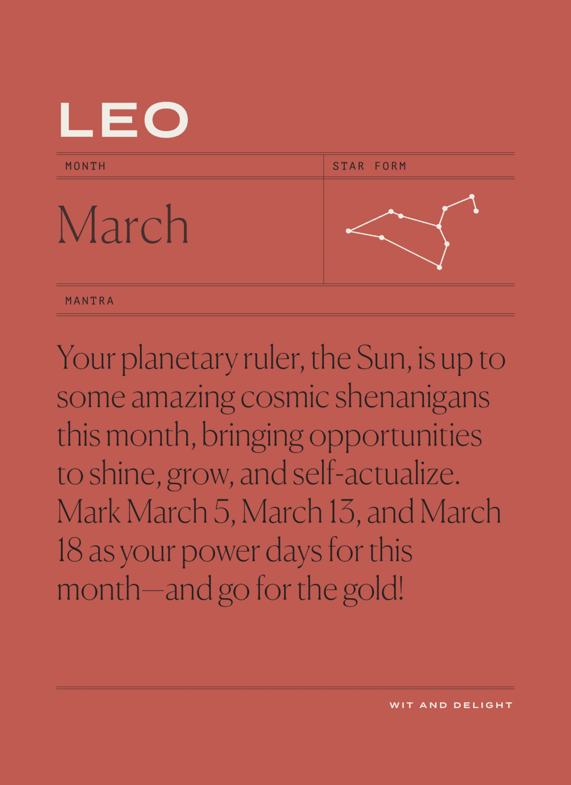March 2022 Horoscopes Leo