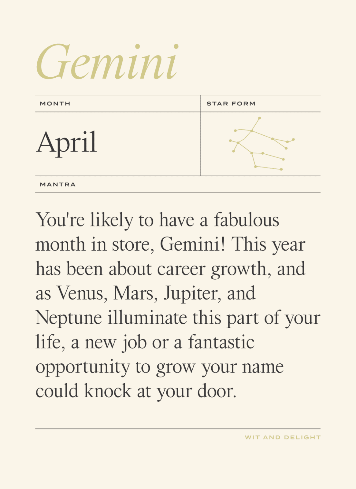 April 2022 Horoscope: Gemini