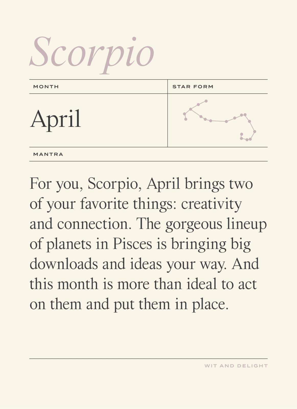April 2022 Horoscopes: Scorpio