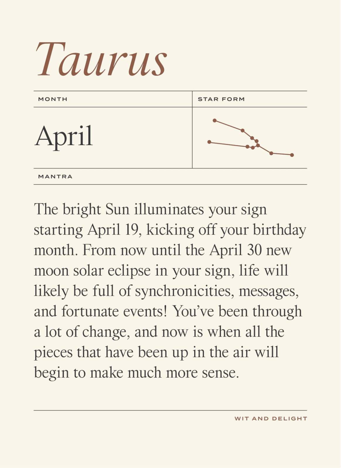 April 2022 Horoscope: Taurus