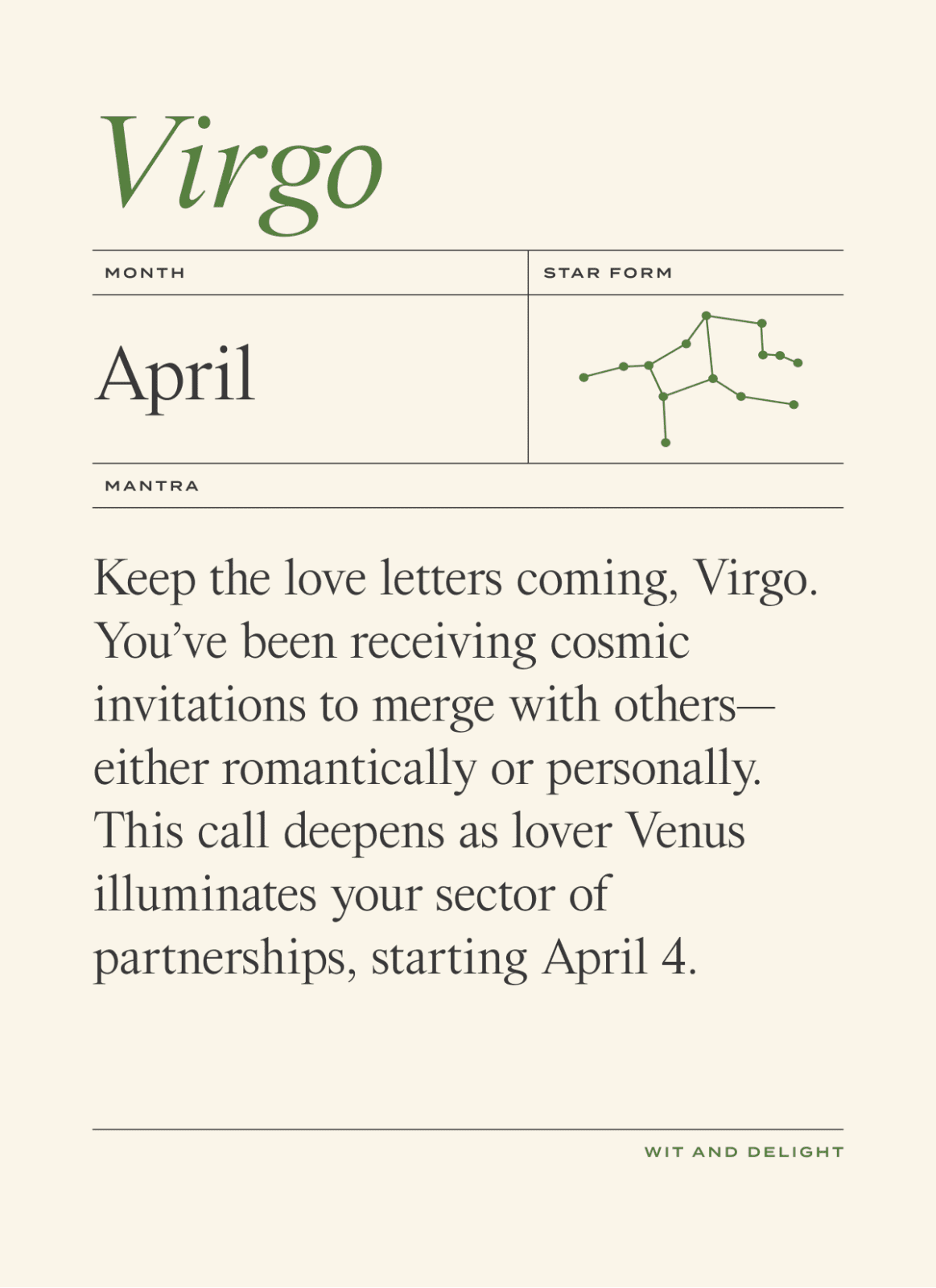 April 2022 Horoscope: Virgo