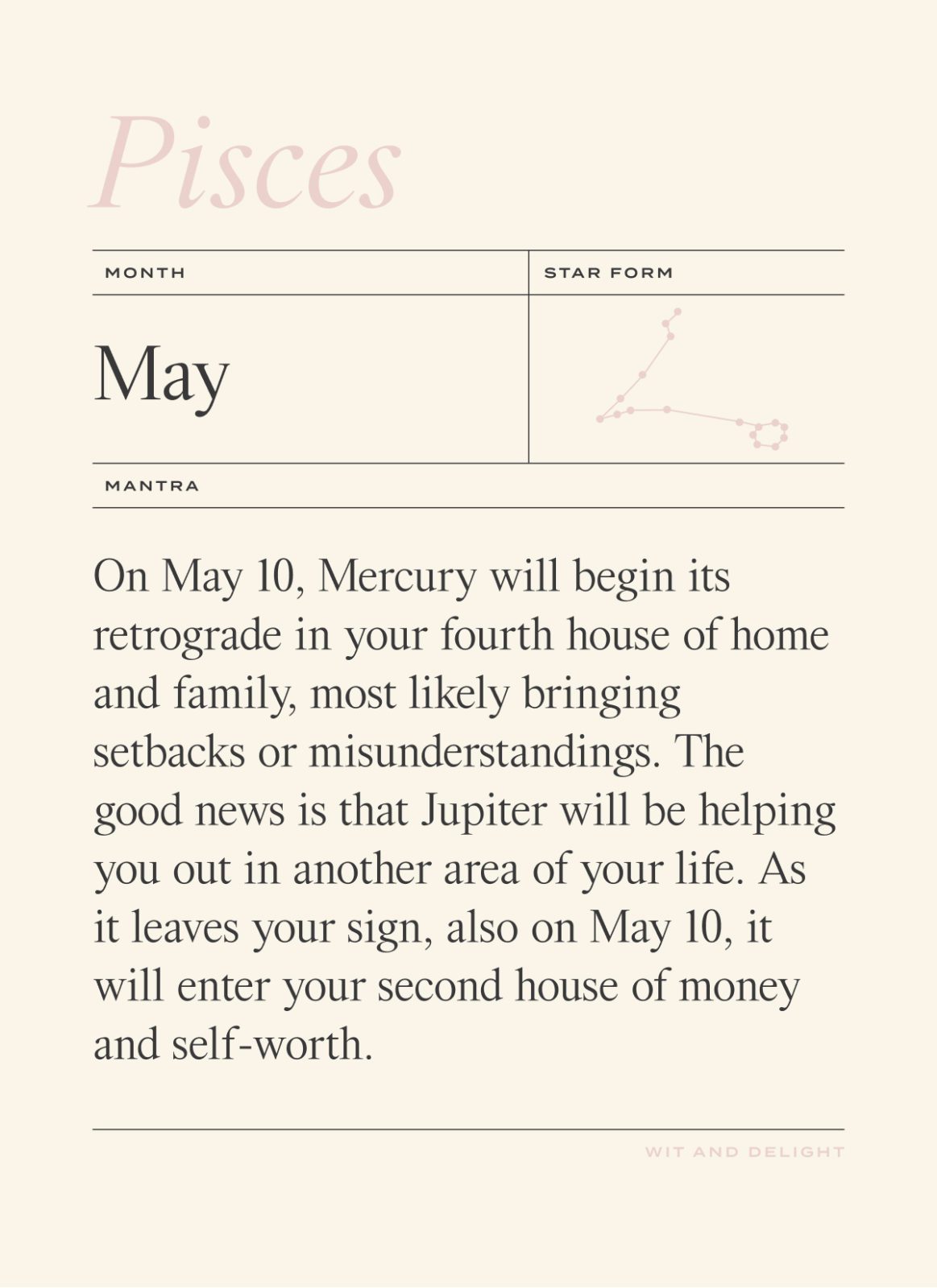 May 2022 Horoscopes: Pisces | Wit & Delight