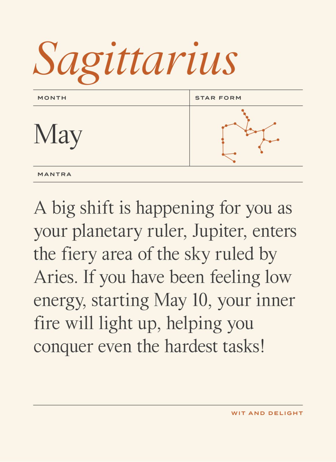 May 2022 Horoscopes: Sagittarius | Wit & Delight