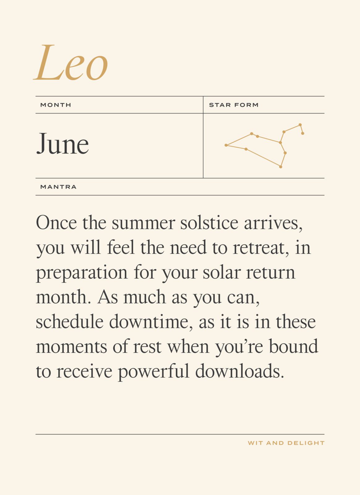 June 2022 Horoscopes: Leo | Wit & Delight