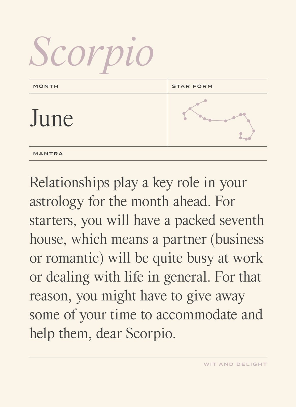 Scorpio June Horoscope