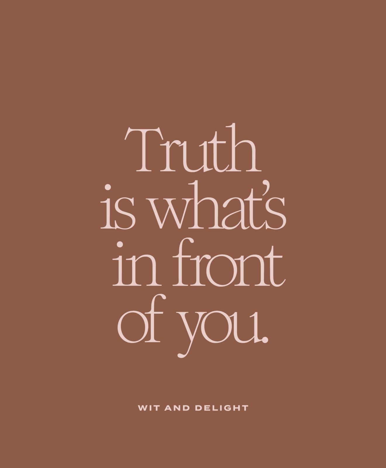 The Truth of the Matter | Wit & Delight October 2022 Theme