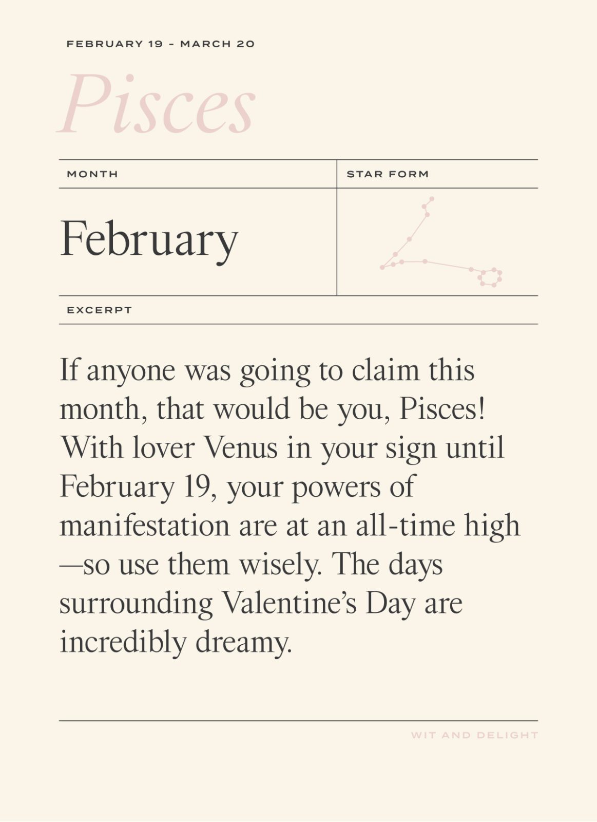 February Horoscope 2023 | Wit & Delight