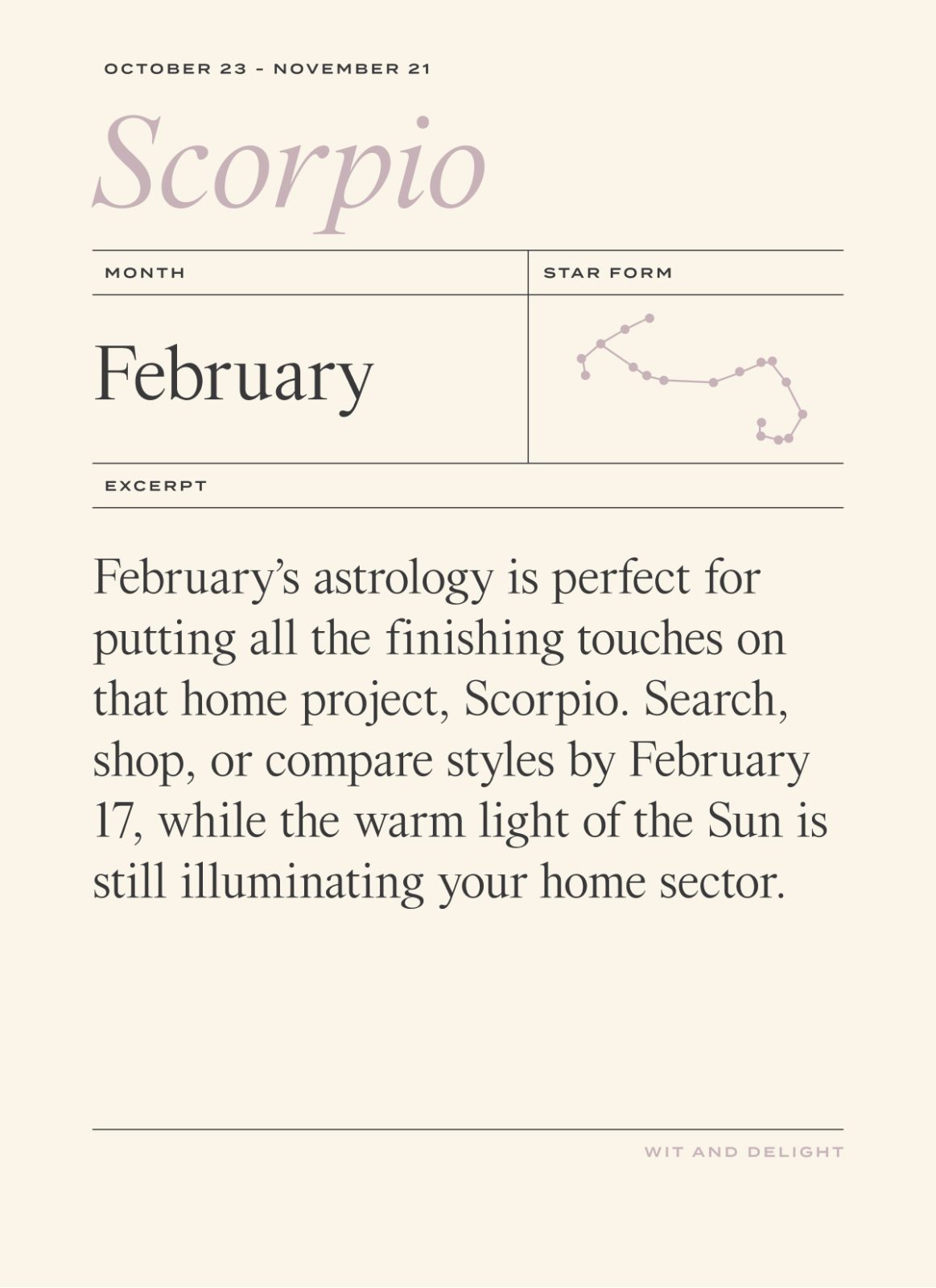 February Horoscope 2023 | Wit & Delight