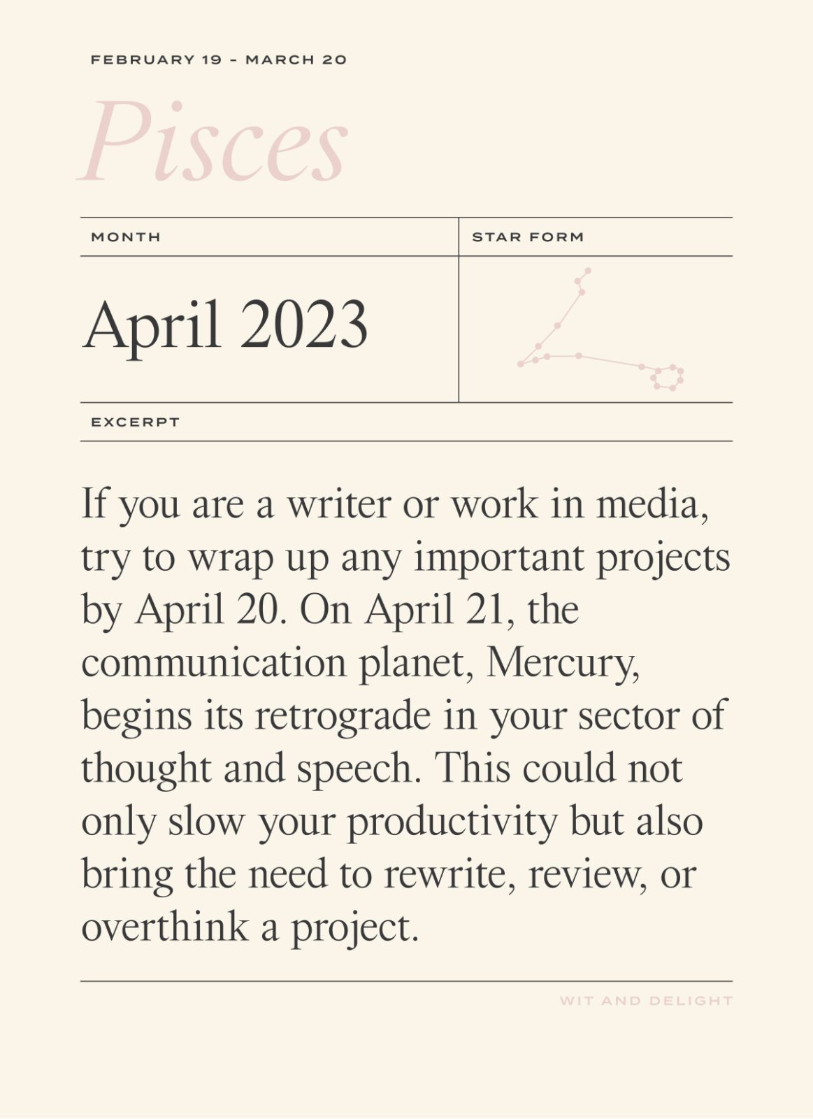 April 2023 Horoscopes: Mercury Retrograde Returns