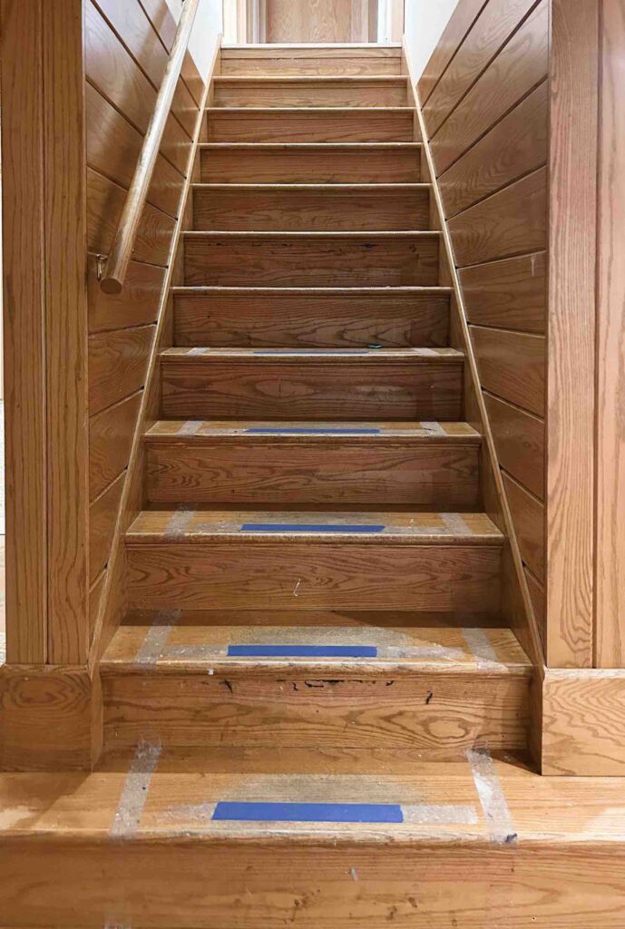 How We Transformed Our Basement Stairs With a Fresh Coat of Paint