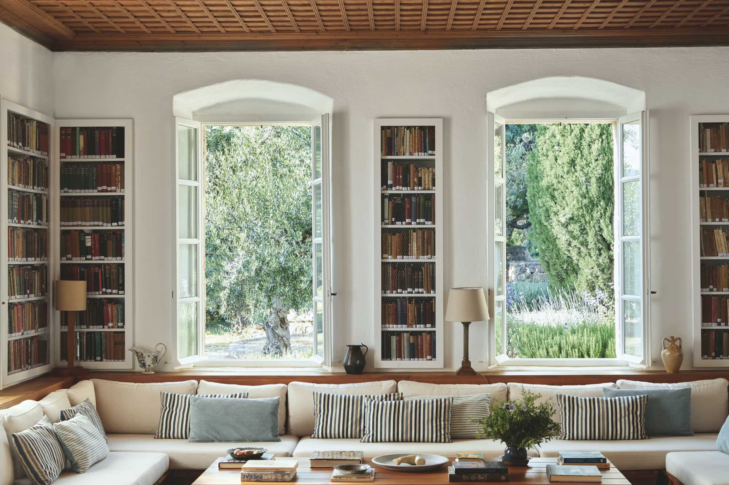 Patrick Leigh Fermor Living Room Library