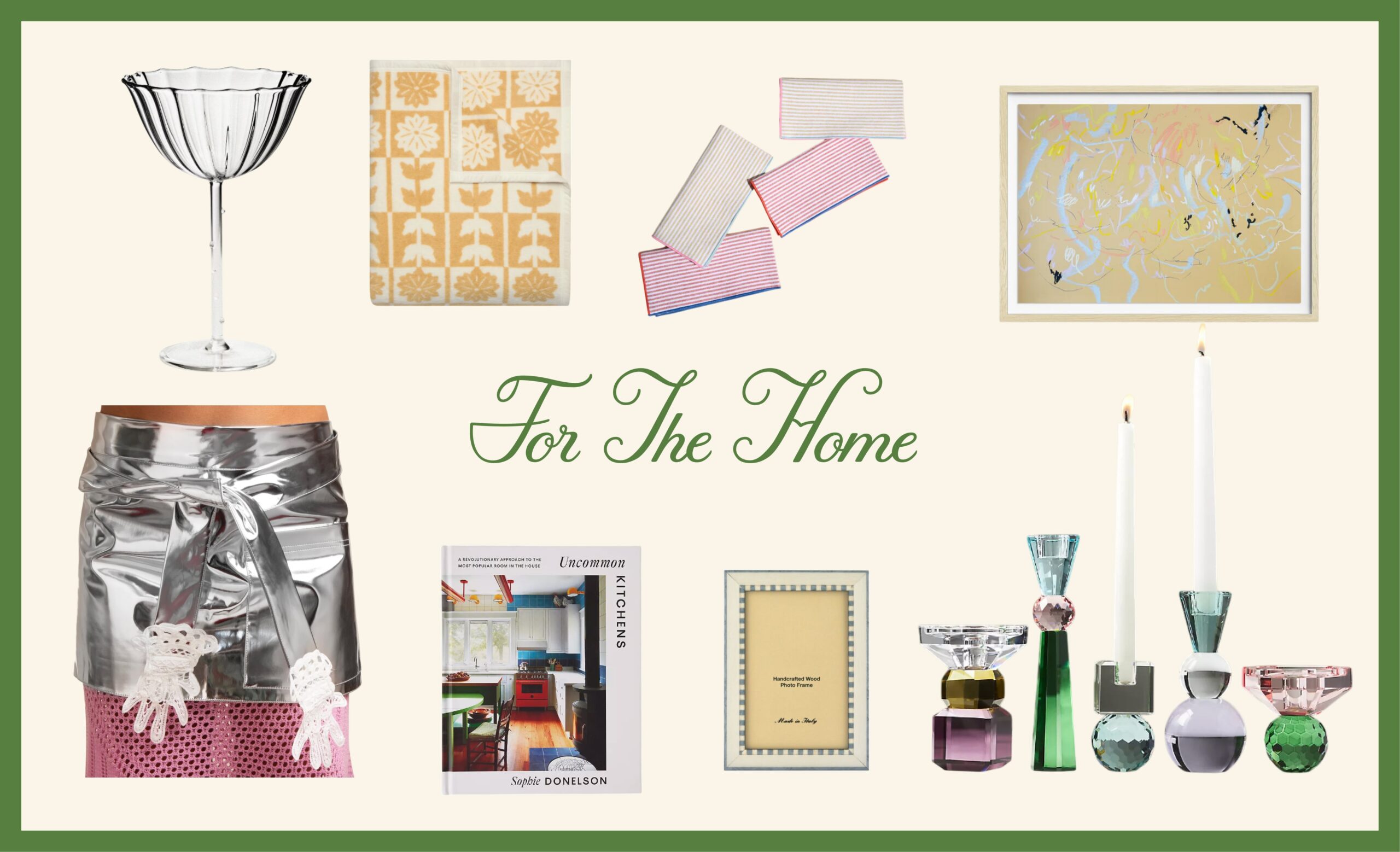 A mix of holiday gift ideas for the home