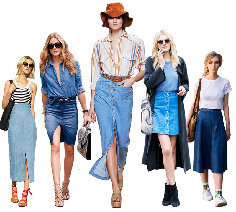 The Rise of the High-Waisted Denim Skirt - Wit & Delight