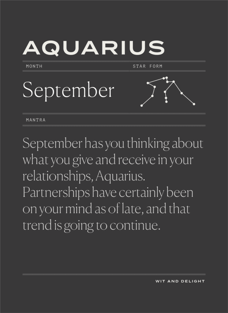 September Horoscopes: Your Hopes Have Arrived - Wit & Delight